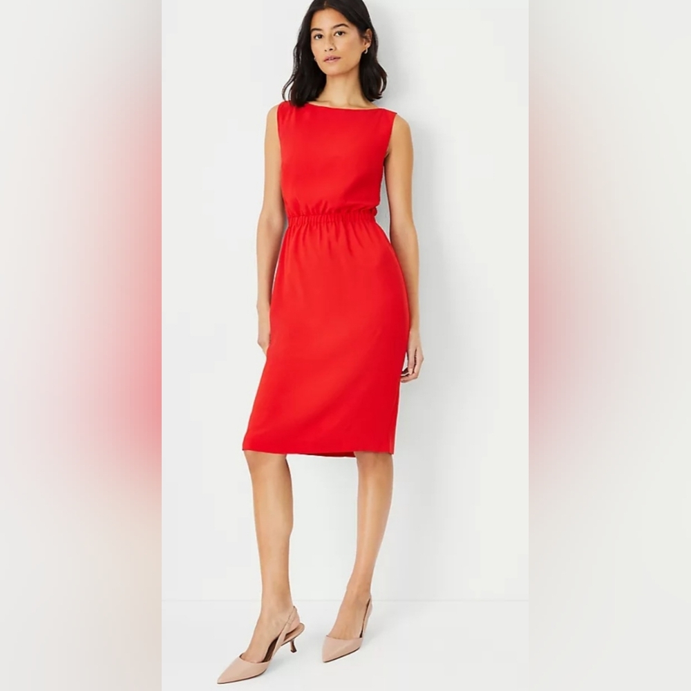 Ann Taylor Boatneck Sheath Dress